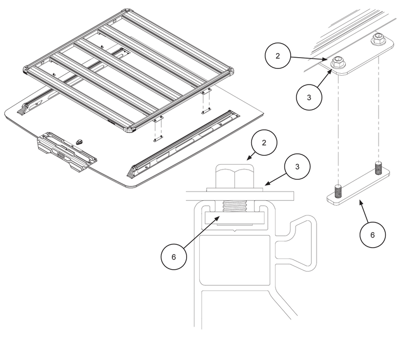 Mounting Kit Hardlid ARB | to install BASERACK Platform 10058244 ARB