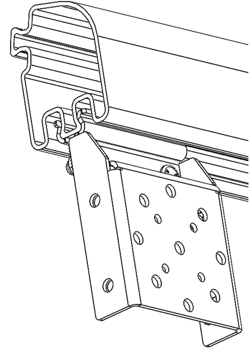 Single Support Kit for Bed Rack ARB (Optional) 1780710 ARB