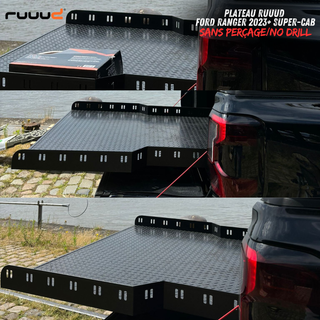 Sliding platform RUUUD Ford Ranger 2023+ SUPER-CAB | No Drilling Installation - Xperts 4x4