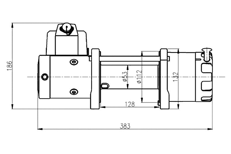 Winch T-MAX ATW-6000 | 2720 Kg | 12V - Plasma Cable 312.ATW6000-P T-MAX