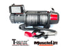 Winch T-MAX Muscle Fit MW9500 | 4305 Kg | 12V | Cable Synthetic/Plasma 312.MW9500-P T-MAX