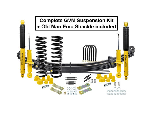 GVM OME suspension kit for Ford Ranger 2012 to 2022 | PTAC to 3500Kg 3143+90039+EL104R+60102+OMEGS20+OMEGP10+OMESB118+OMEU66A+FK57 OME