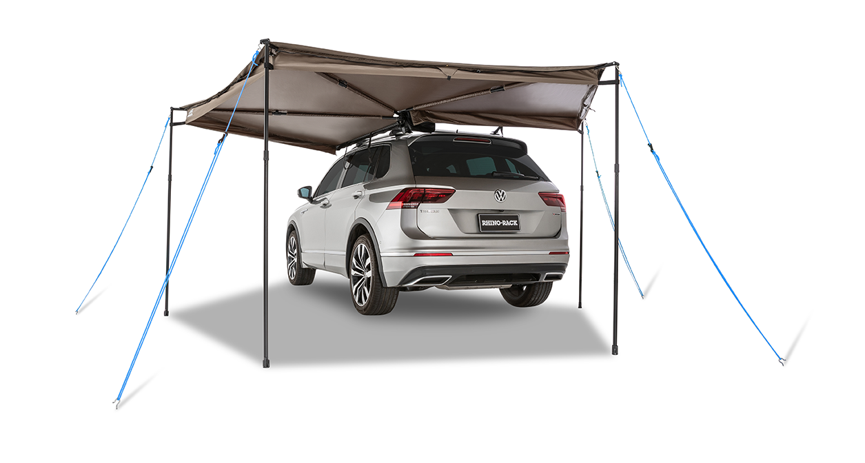 Circular Awning 270° RHINORACK Batwing Compact 2m (left version) - with STOW IT 33116 fasteners Rhino Rack