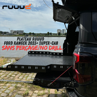 Sliding platform RUUUD Ford Ranger 2023+ SUPER-CAB | No Drilling Installation - Xperts 4x4