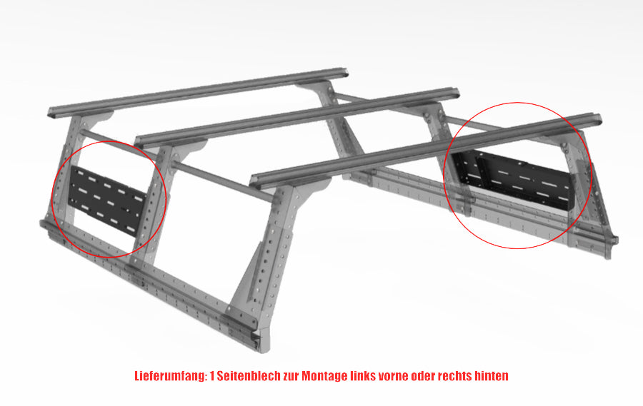 Optional side mounts for Extra Cab Multi-Rack 55-01-0070 Rhino Rack