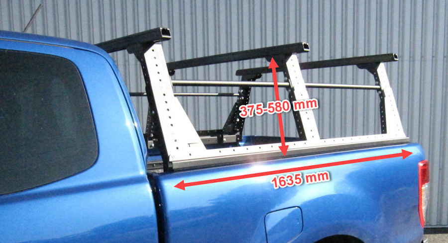 Kit Roof Rack Rhinorack on Tipper with Extendable Multi-Rack for Toyota Hilux REVO Extra Cab 55-010-PNG01+55-01-0290 Rhino Rack