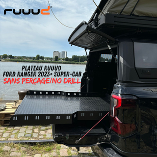 Sliding platform RUUUD Ford Ranger 2023+ SUPER-CAB | No Drilling Installation - Xperts 4x4