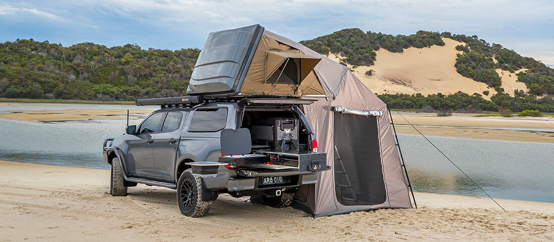 Rooftop Tent Esperance ARB - Rigid ABS hull with telescopic ladder 802200 ARB