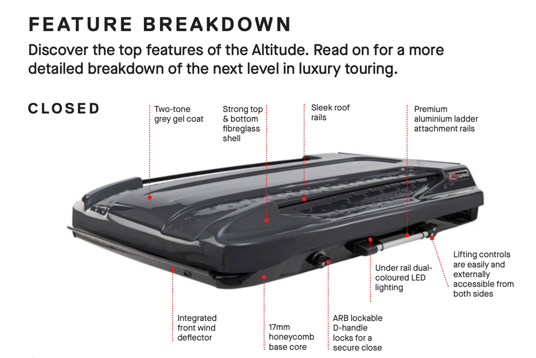 Rooftop Tent Altitude Electric | ARB 802500 ARB