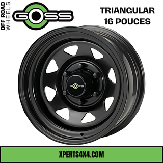 GOSS TRIANGULAR steel wheel - 16 inch - Black