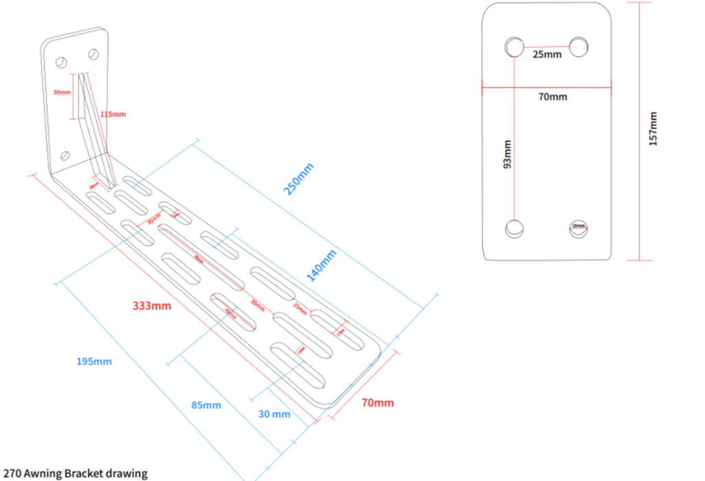 Circular awning 4x4 Campboss 270° XL - Self-supporting A4A-BSA-270-XL Campboss 4x4