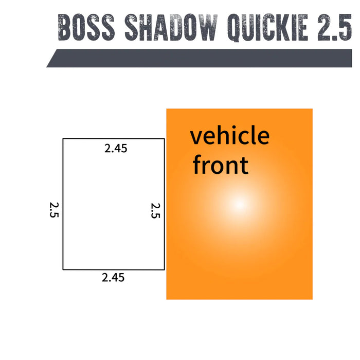 Lateral awning 2.5m Campboss Easy BOSS Quickie - Self-supporting A4A-BSA-QUICKIE Campboss 4x4