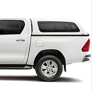 Hardtop Aeroklas Stylish Toyota Hilux DC 2016+ | Aeroklas Hinged Windows 040 : White (Blanc) 304130300219-040 Xperts4x4