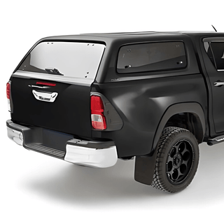 Hardtop Aeroklas Stylish Toyota Hilux DC 2016+ | Hinged Windows Aeroklas 218 : Black (Noir) 304130300219-218 Xperts4x4