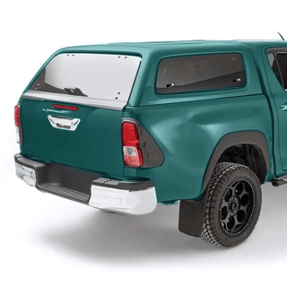 Hardtop Aeroklas Stylish Toyota Hilux DC 2016+ | Aeroklas 6S3 Hinged Windows : Green 304130300219-6S3 Xperts4x4