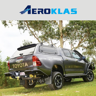 Hardtop Aeroklas Stylish Toyota Hilux DC 2016+ | Aeroklas Hinged Windows Xperts4x4