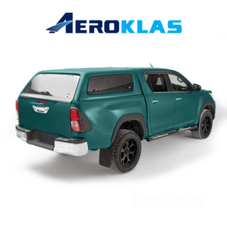 Hardtop Aeroklas Stylish Toyota Hilux DC 2016+ | Aeroklas Hinged Windows Xperts4x4