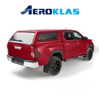 Hardtop Aeroklas Stylish Toyota Hilux DC 2016+ | Aeroklas Hinged Windows Xperts4x4