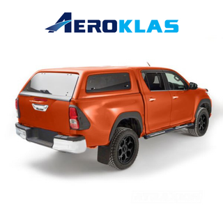 Hardtop Aeroklas Stylish Toyota Hilux DC 2016+ | Aeroklas Hinged Windows Xperts4x4