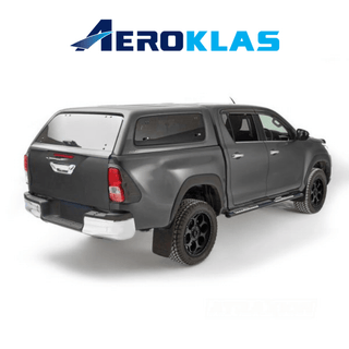 Hardtop Aeroklas Stylish Toyota Hilux DC 2016+ | Aeroklas Hinged Windows Xperts4x4