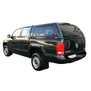 Hardtop Aeroklas VW Amarok 2010 to 2022 with Hinged Windows Aeroklas Deep Black (2T2T) AK-PUP-2T2T-RKE Xperts4x4