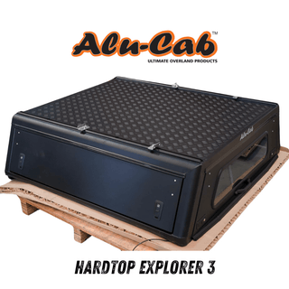 Hardtop Alu-Cab Explorer 3 Toyota Hilux 2005 to 2015 - Black Alu-Cab Double Cab / Smooth AC-C-D-TH05-E-BS Xperts4x4