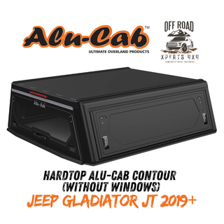 Hardtop Jeep Gladiator JT 2019+ | Alu-Cab Contour | Aluminium Black Alu-Cab Sans Fenêtres Latérales Vitrées AC-C2-D-JG19 Xperts4x4