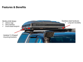 Rooftop Tent Esperance ARB - Rigid ABS hull with ARB telescopic ladder 802200 Xperts4x4