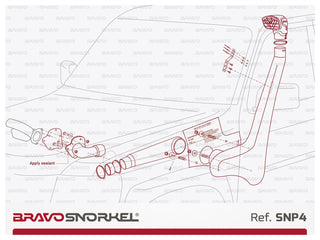 Snorkel Bravo 4x4 - Nissan Patrol Y61 Bravo Snorkel SNP4 Xperts4x4