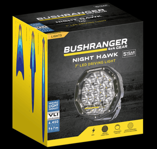 2x 7" Spotlights Bushranger Night Hawk SR (Beam included) - Bushranger - Xperts 4x4