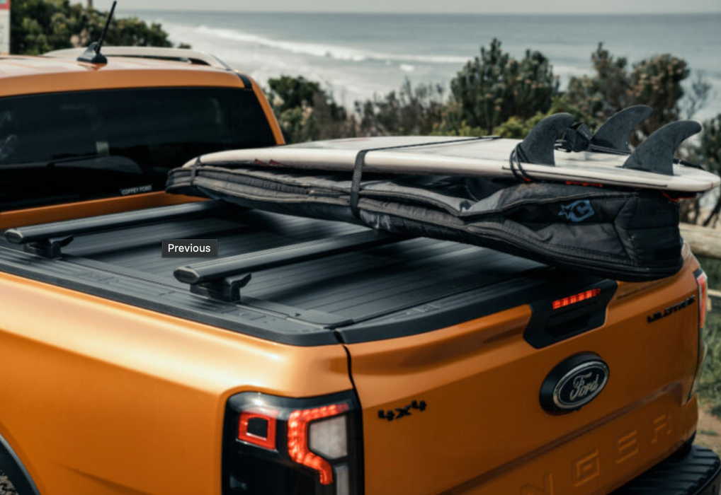 Kit of 2x Roof-Bars Mountain Top | Ford Ranger/Raptor 2023+ NEXT GEN CB FLEX LB04 Mountain Top