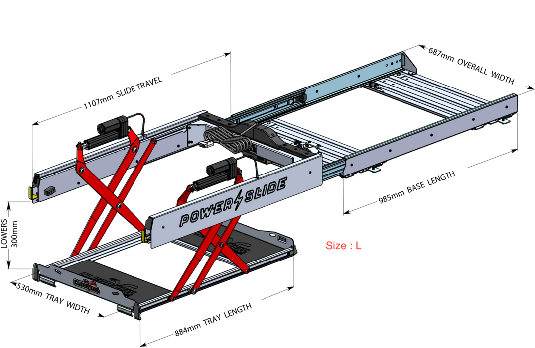 Electric Drop-slide - ClearView | N°1 Worldwide CV-PS-L ClearView