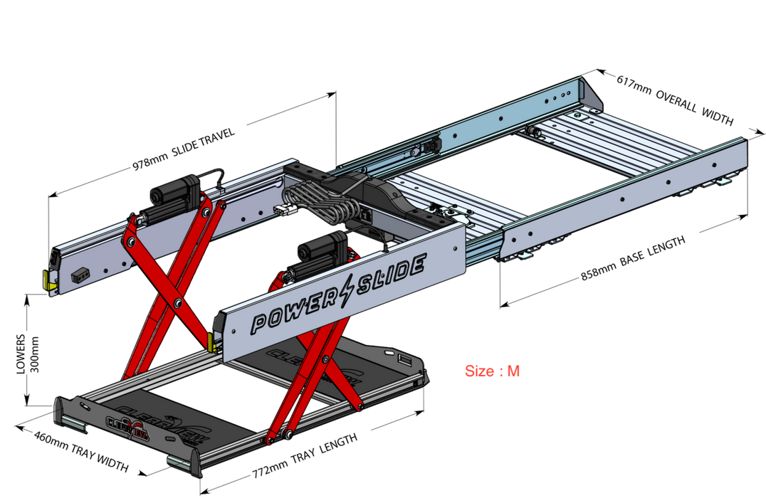 Electric Drop-slide - ClearView | N°1 worldwide CV-PS-M ClearView