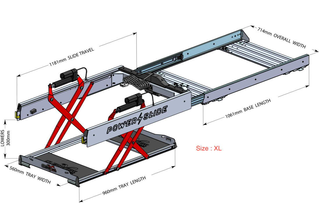 Electric Drop-slide - ClearView | N°1 worldwide CV-PS-XL ClearView