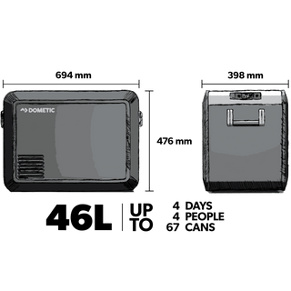 Portable Cooler Dometic CFX3 45 - 46L - High Performance Compressor - Xperts 4x4