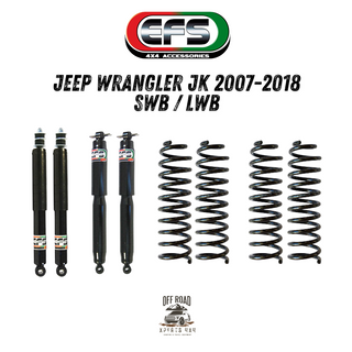 Suspension Kit Jeep Wrangler JK | EFS ELITE | +40mm/+75mm EFS JK 3 doors = Diesel (SWB) / +40mm / Front = 0-40kg | Rear = 0-100kg (WITHOUT PANHARD BAR) 010.JJK07CD-K40 Xperts4x4