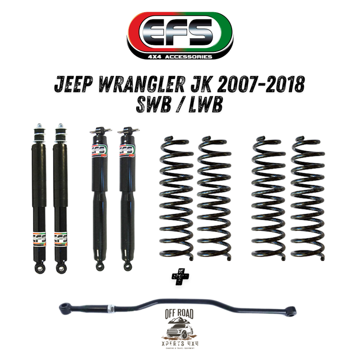 Suspension Kit Jeep Wrangler JK | EFS ELITE | +40mm/+75mm 010.JJK07CD-K40 + 010.10-1055 EFS