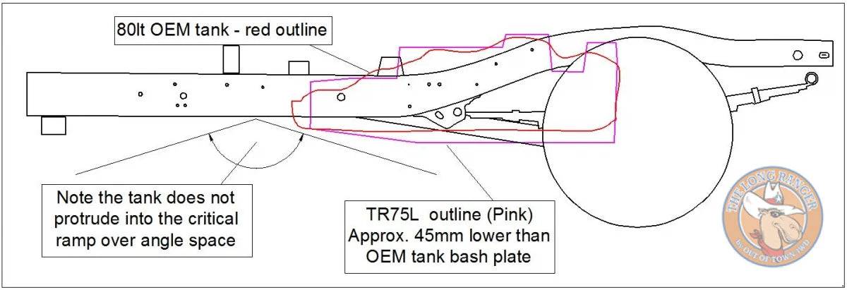 LONGRANGER | Toyota Hilux REVO 2016-Present Replacement Tank - LONGRANGER - Xperts 4x4