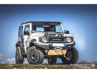 N4-OFFROAD Front Bumper for Suzuki Jimny 2018 a Present N4 OFFROAD Bumper + Aluminium Front Armour 8mm N4-PC005+N4-BLAV84A Xperts4x4