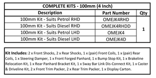 Suspension Kit OME | Jeep Wrangler JK | +100mm Lift OME Xperts4x4