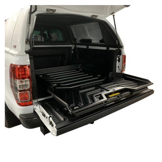 Heavy Duty Sliding Bed for Double Cab Pickups | Systeme Universel 180.SLTR-DC Xperts 4x4