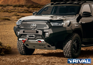 Front bumper Rival Toyota Hilux 2021 a Present | Light and strong RIVAL WITH LED 2D.5722.1 + 2D.0041.1 Xperts4x4