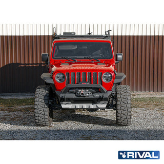 Stubby Front Bumper with Rival4x4 A-Bar - Jeep Wrangler JK/JL & Gladiator JT - Xperts 4x4