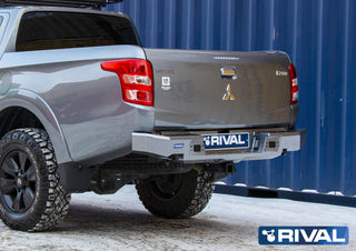 Rear Bumper Aluminium Rival - Mitsubishi L200 (2015-2018) RIVAL Xperts4x4