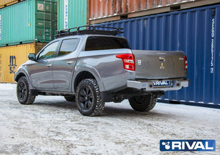 Rear Bumper Aluminium Rival - Mitsubishi L200 (2015-2018) RIVAL Xperts4x4