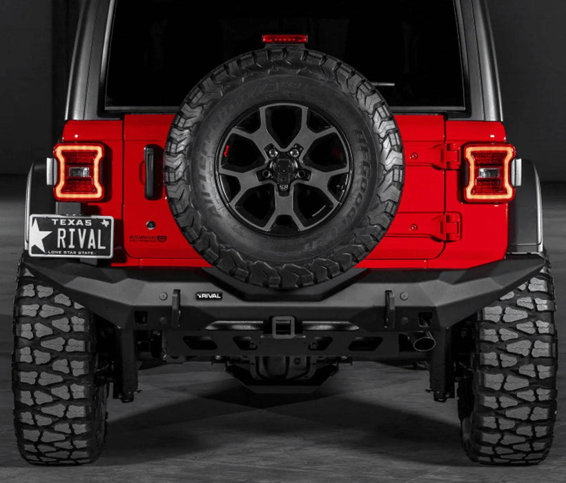 Rear Bumper RIVAL without LED lights - Jeep Wrangler JL 2018-Present - RIVAL - Xperts 4x4