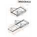 Sliding/Tilting Tray ROCKALU for Refrigerator (850x530mm) ROCK850 Rockalu