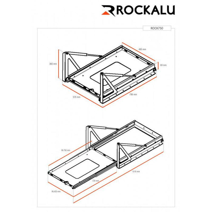 Sliding/Tilting Refrigerator Tray ROCKALU (750x430mm) - Rockalu - Xperts 4x4