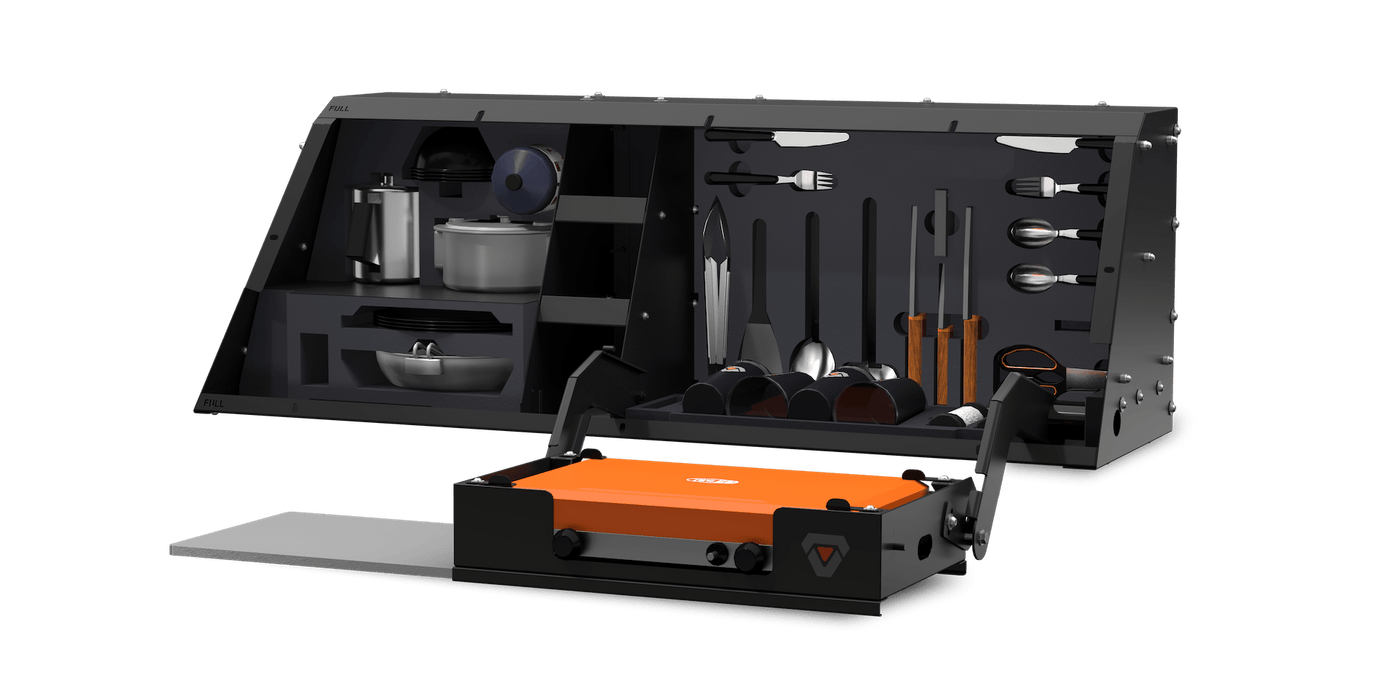 RSI SMART KITCHEN - Jeep Gladiator JT - Right Side with Gas Cooker - RSI SMARTCAP - Xperts 4x4