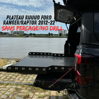 RUUUD Ford Ranger/Raptor Sliding Platform 2012 to 2022 (Without Drilling) RUUUD 20-10010 Xperts4x4